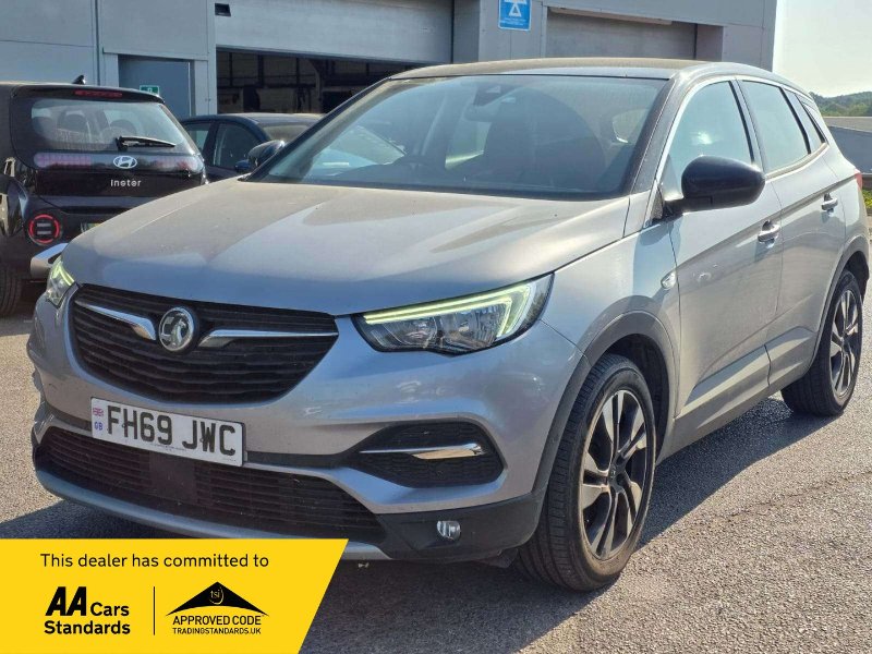 Grey Vauxhall Grandland X 1.2 Turbo GPF Sport Nav SUV 5dr Petrol Manual Euro 6 s/s 130 ps