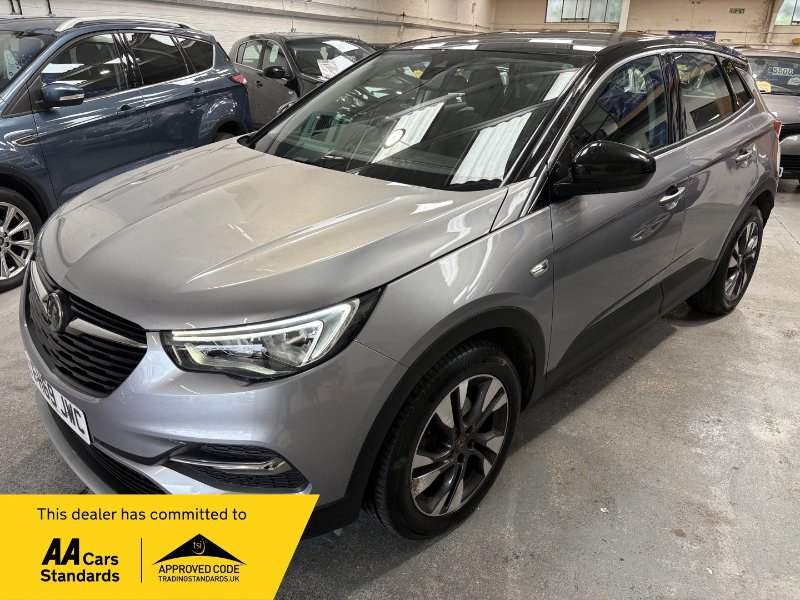 Grey Vauxhall Grandland X 1.2 Turbo GPF Sport Nav SUV 5dr Petrol Manual Euro 6 s/s 130 ps