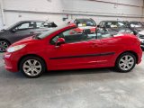 Red Peugeot 207 CC 1.6 16v Sport Convertible 2dr Petrol Manual 155 g/km 120 bhp