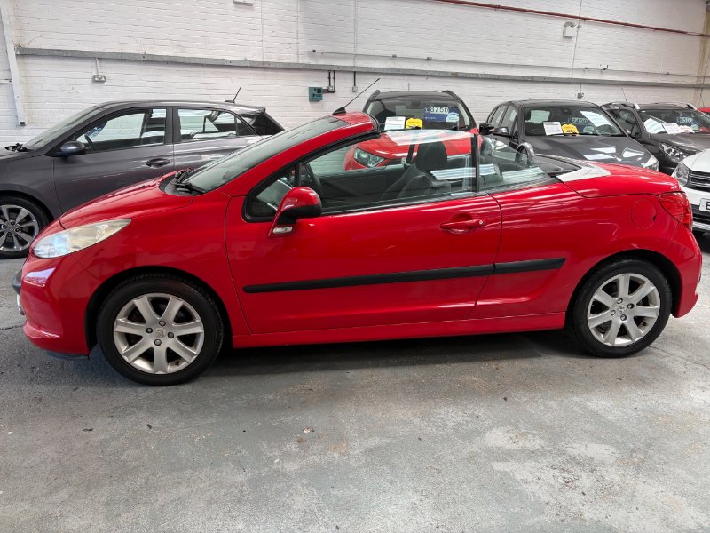 Red Peugeot 207 CC 1.6 16v Sport Convertible 2dr Petrol Manual 155 g/km 120 bhp