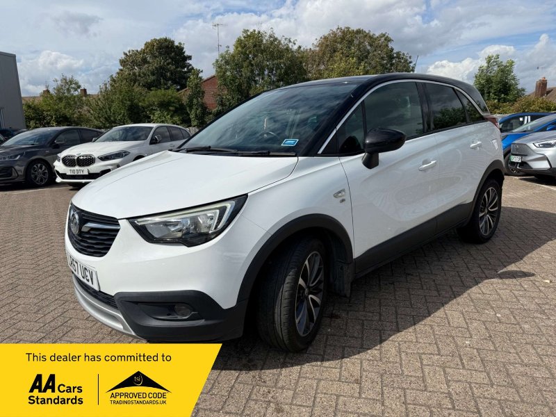 White Vauxhall Crossland X 1.2 Turbo ecoTEC Elite SUV 5dr Petrol Manual Euro 6 s/s 110 ps
