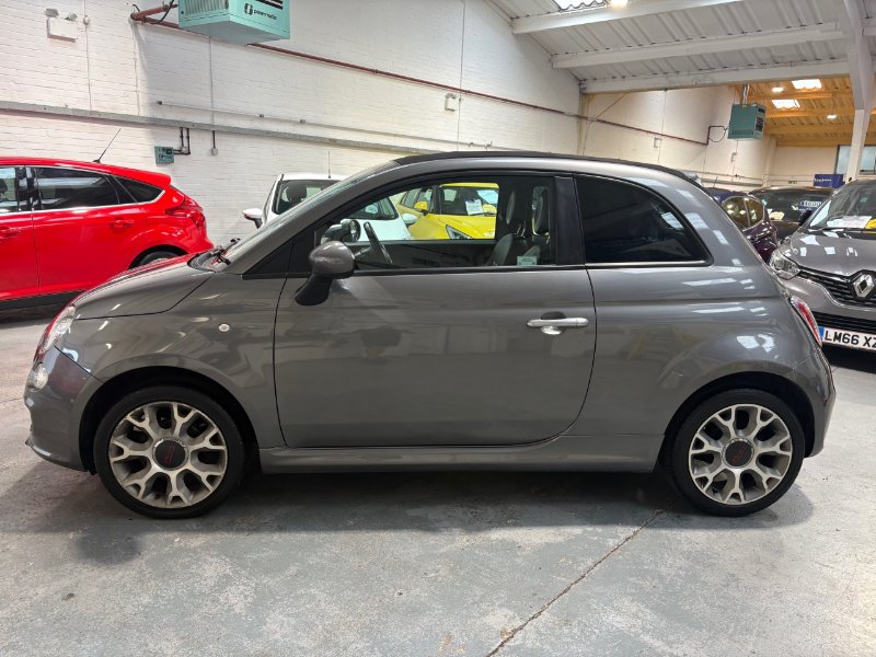 Grey Fiat 500c 1.2 S Convertible 2dr Petrol Manual Euro 6 s/s 69 bhp