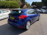 Blue Ford Focus 1.0T EcoBoost Titanium X Hatchback 5dr Petrol Manual Euro 6 s/s 125 ps