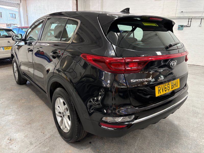 Black Kia Sportage 1.6 GDi 1 SUV 5dr Petrol Manual Euro 6 s/s 130 bhp