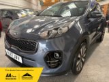 Blue 2017 Kia Sportage 1.7 CRDi 3 SUV 5dr Diesel Manual Euro 6 s/s 114 bhp in Rustington
