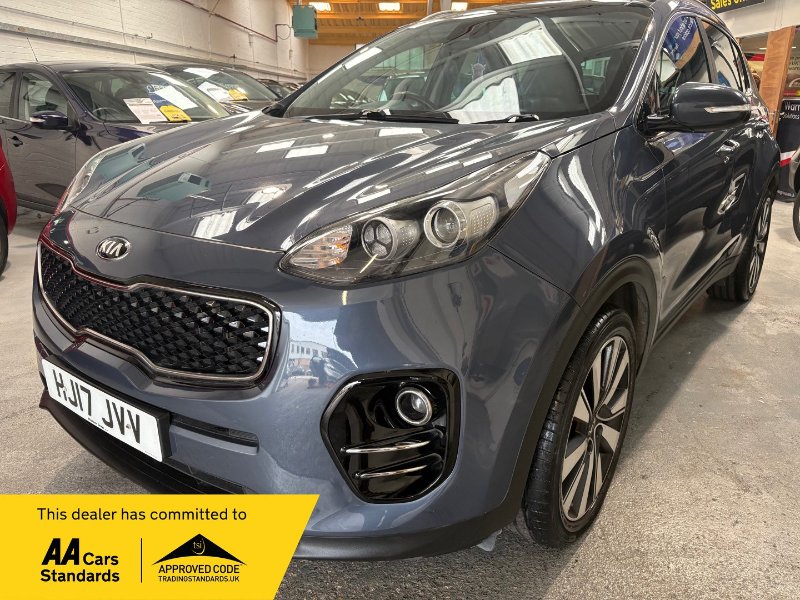 Blue 2017 Kia Sportage 1.7 CRDi 3 SUV 5dr Diesel Manual Euro 6 s/s 114 bhp in Rustington