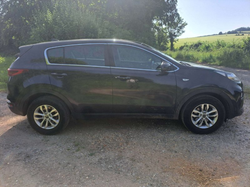 Black Kia Sportage 1.6 GDi 1 SUV 5dr Petrol Manual Euro 6 s/s 130 bhp